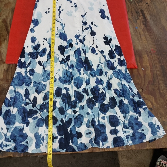 Cream Tiered Wrap Maxi Dress with Cowl Neck - Picture 7 of 12